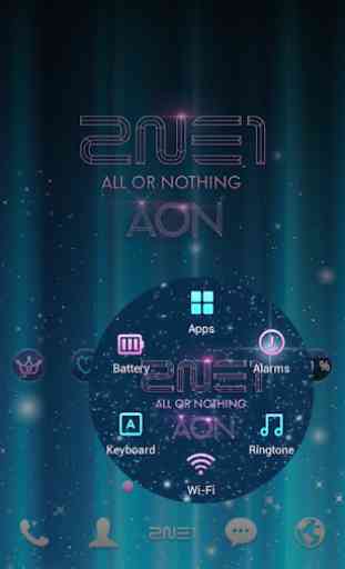 2NE1 AON LINE Launcher theme 4