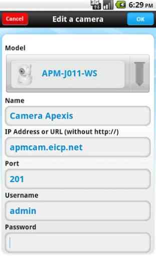 IP Camera Control for Apexis 2