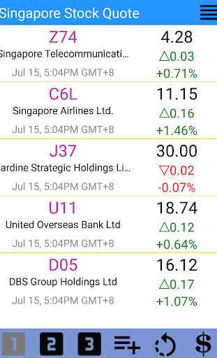 Singapore Stock Quote 1