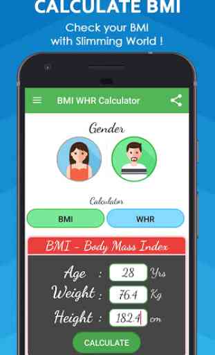 BMI Calculator & WHR Ratio 1