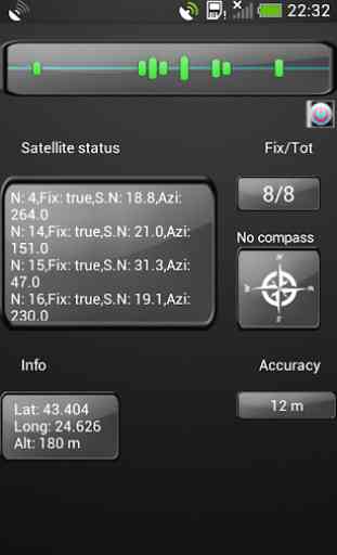 Lo stato GPS satellitare 1