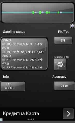 Lo stato GPS satellitare 3