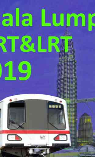Mappa dei treni MRT LRT Kuala Lumpur 2019 2