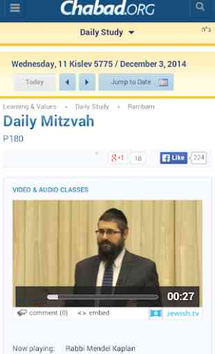 Daily Mitzvah 1