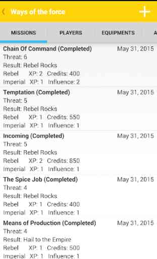 Log Imperial Assault Campaign 2