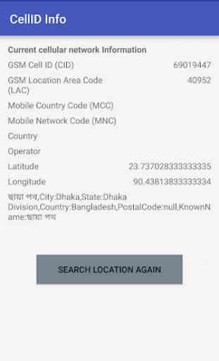 Mobile Tower Cell-ID Info 1
