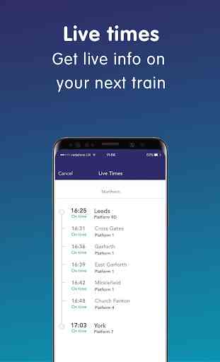 Northern train tickets & times 4