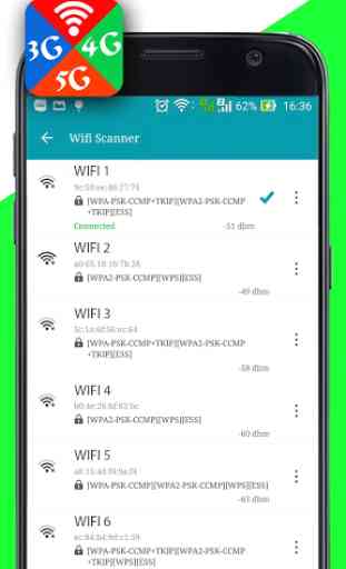Wifi, 5G, 4G, 3G Auto Swift - Speed check 4