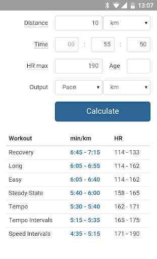 Pace Calculator for Runners 1