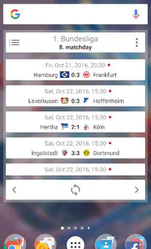 Widget for Bundesliga 1