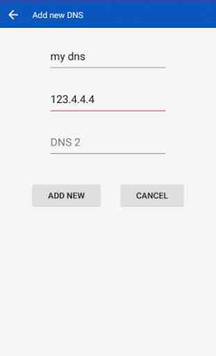 4G, 3G, Wifi impostazione DNS 1