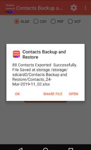 Contacts Backup and Restore 3