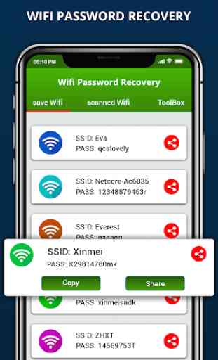 Wifi Password Recovery e test della velocità di In 1