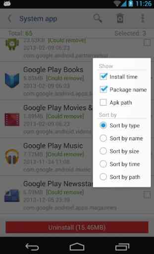 System app remover (root needed) 2