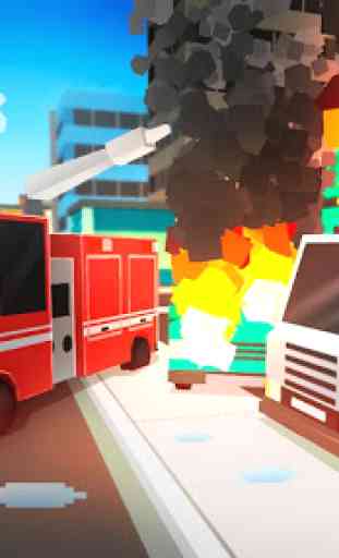 Cube Fire Truck: Firefighter 4