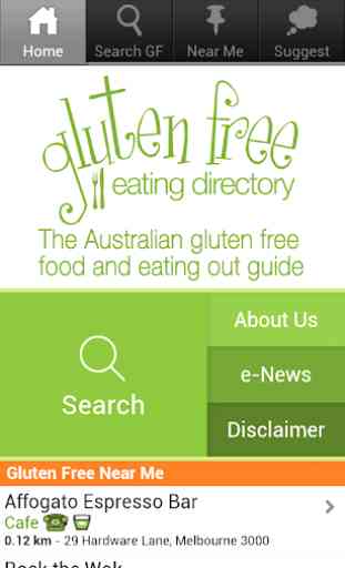 Gluten Free Eating Directory 1