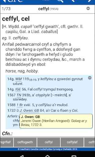 GPC Geiriadur Welsh Dictionary 4