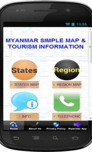SIMPLE MYANMAR MAP OFFLINE 2020 1