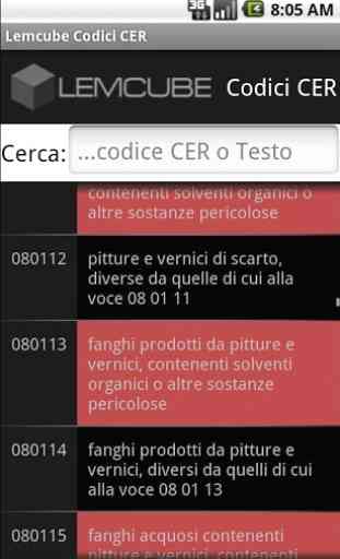 Codici CER Pro 2