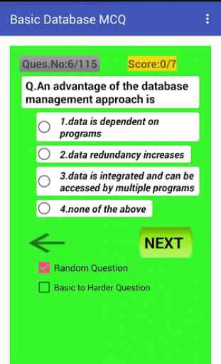 Database Basic Multiple Choice 1