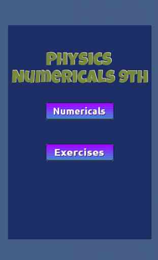 Physics Numericals And S/A 9th 3