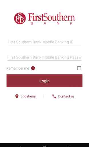 First Southern Bank Mobile App 2
