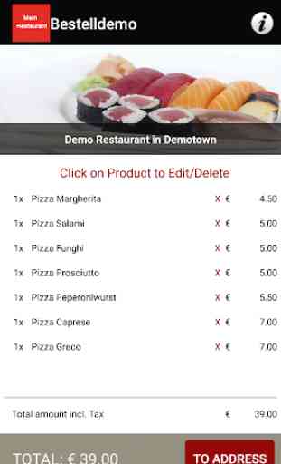 Food delivery APP Android Demo 4