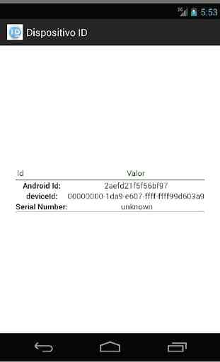 Id Device & Serial Number 1