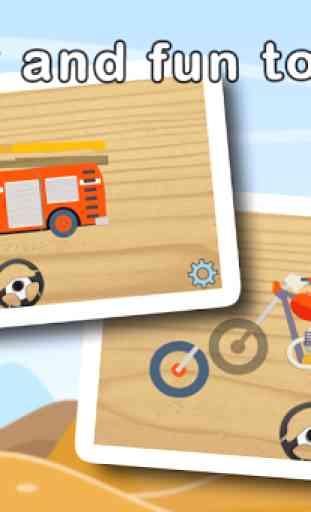 Cars and Vehicles Puzzles for Toddlers 4