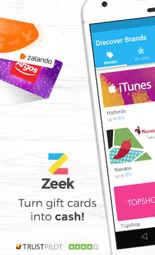 Zeek: Buy discounted gift cards 1