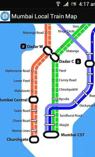 Mumbai Local Train Map 1