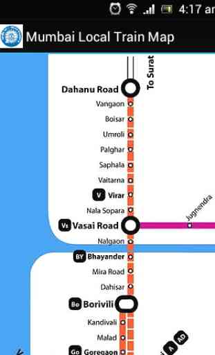 Mumbai Local Train Map 2