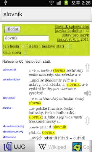Vše Slovník Čeština 2