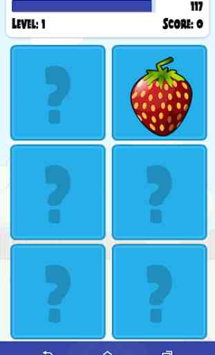 Fruits Memory Game for kids 2