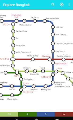 Explore Bangkok BTS & MRT map 1