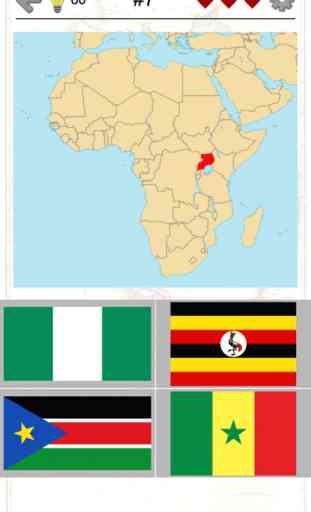 Stati africani: Le bandiere e la mappa dell'Africa 1