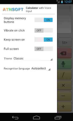 Calcolatrice vocale multi-schermata Pro 3