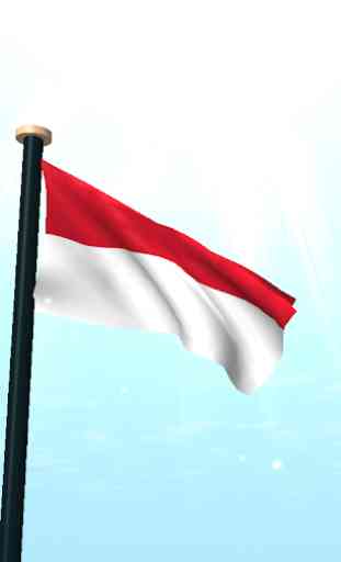 Indonesia Bandiera 3D Gratis 2