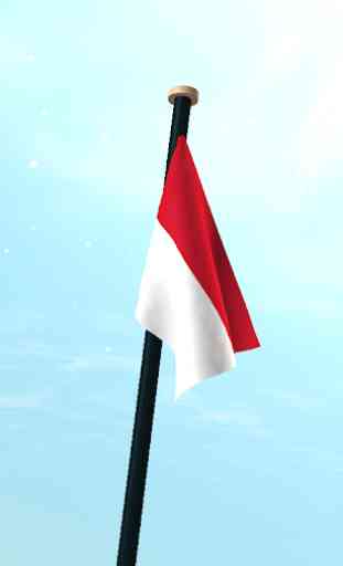 Indonesia Bandiera 3D Gratis 3