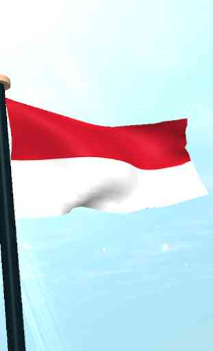 Indonesia Bandiera 3D Gratis 4