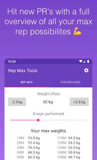 Rep Max Tools - 1RM Calculator 1