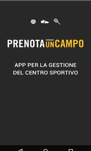 Gestione Campi Sportivi - PrenotaUnCampo 1
