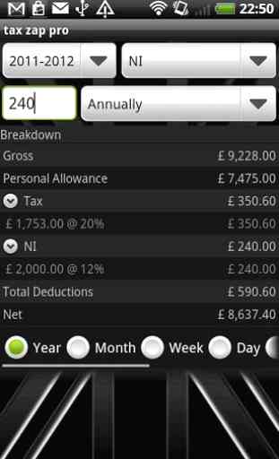 tax zap - UK tax calculator 4