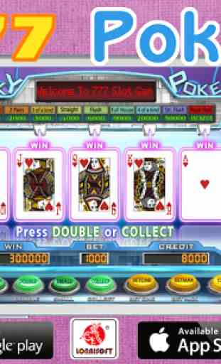 777 Poker Slot Machine 5PK 1