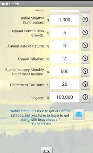 Just Retire (Retirement Calc) 2