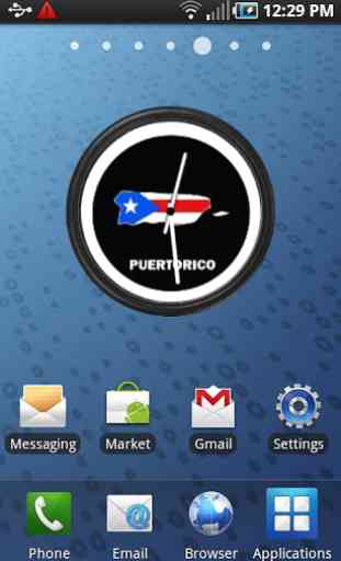 Puerto Rico Clock Widget 2