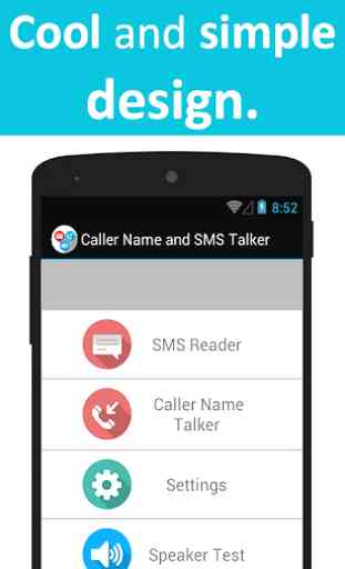 Nome chiamante e SMS Talker 1