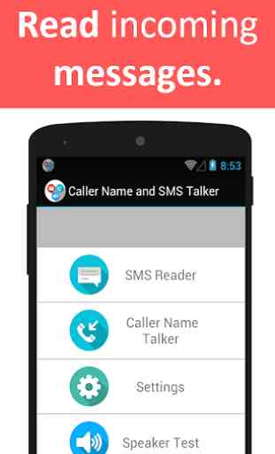 Nome chiamante e SMS Talker 2