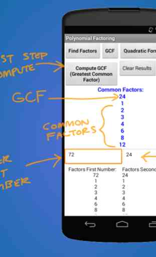 Find Factors, LCM, GCF, Quadratic Formula 4