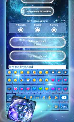 Galassia Tastiera con Emojis 2